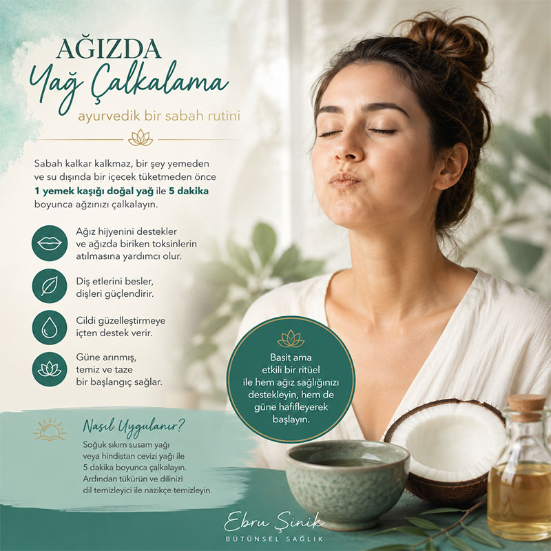 Ağızda yağ çalkalama rutini