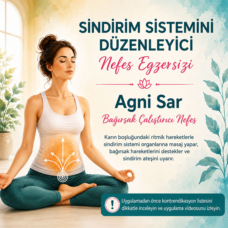 Ebru Şinik ile Agni Sar sindirim sistemini destekleyen nefes egzersizi