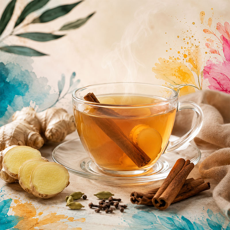 Ebru Şinik Ayurvedik zencefil çayı