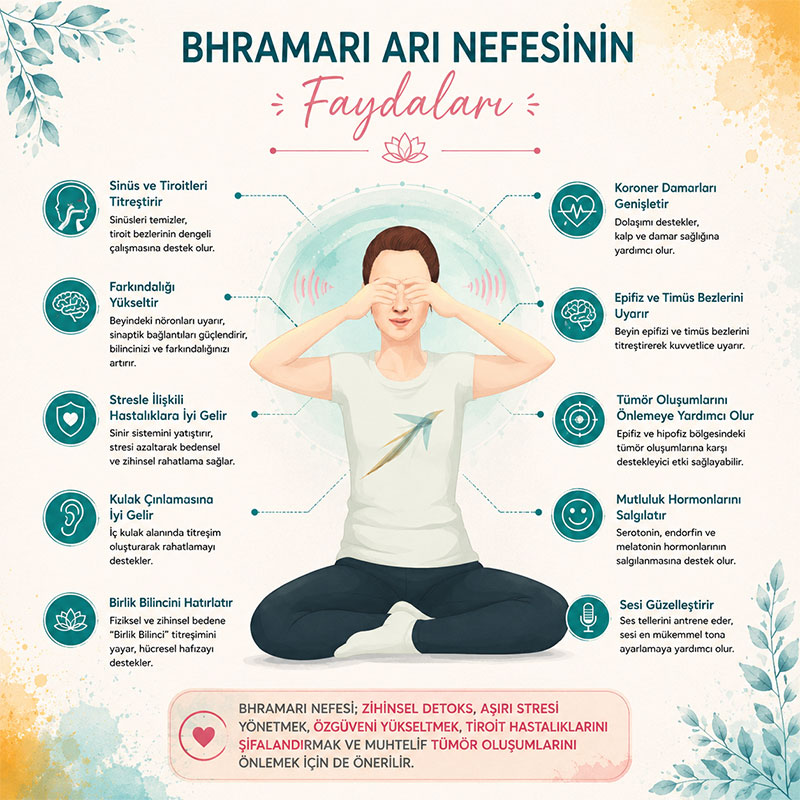Bhramari Arı Nefesinin zihinsel ve bedensel faydaları