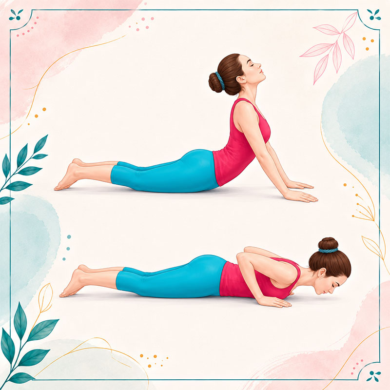 Duygusal detoks için Kobra yoga pozu