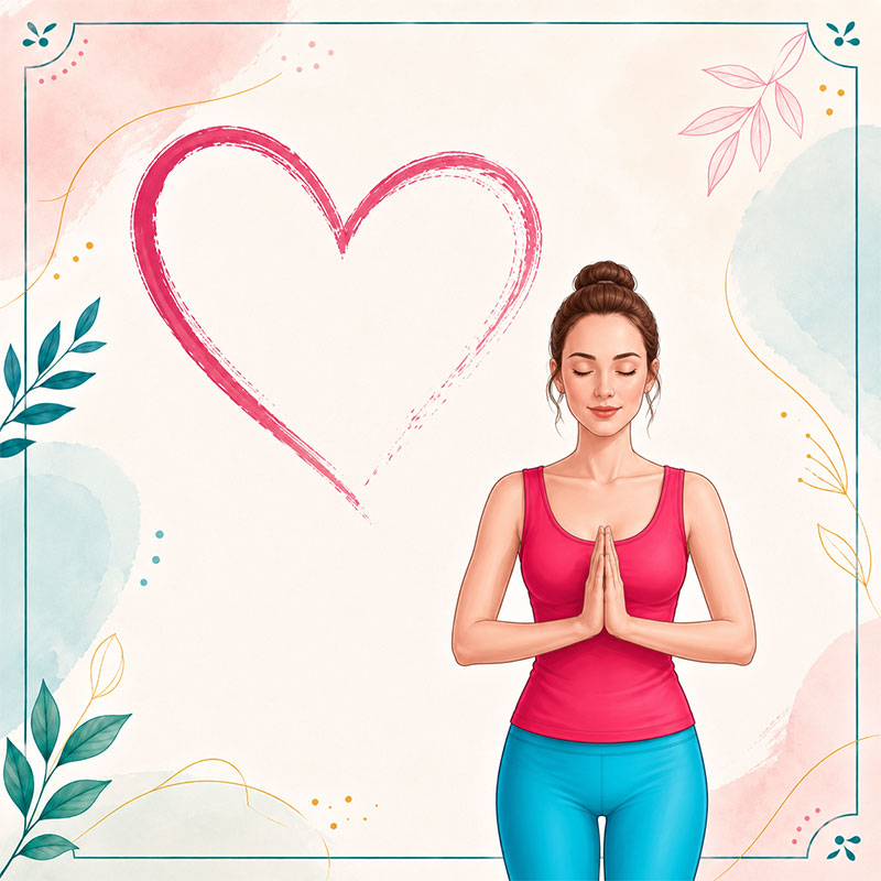 Duygusal detoks için kalp açıcı ve rahatlatıcı yoga pozları serisi