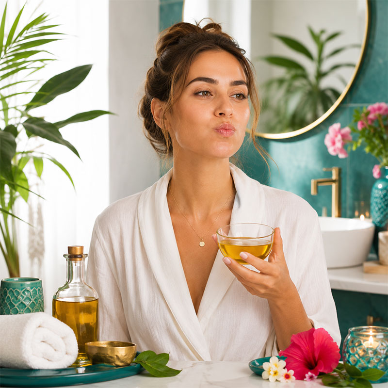 Oil Pulling ağızda yağ çalkalama uygulaması