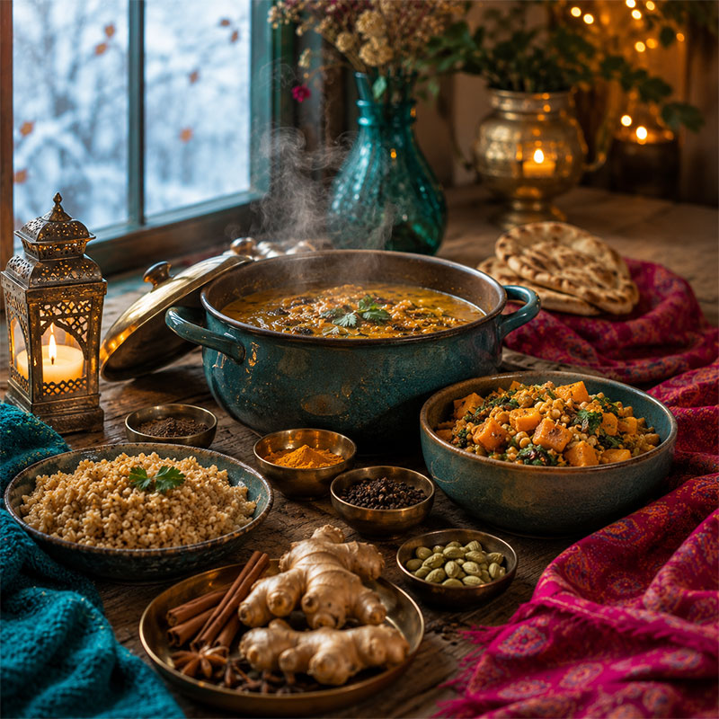 Vata mevsiminde sıcak ve sulu Ayurvedik beslenme önerileri