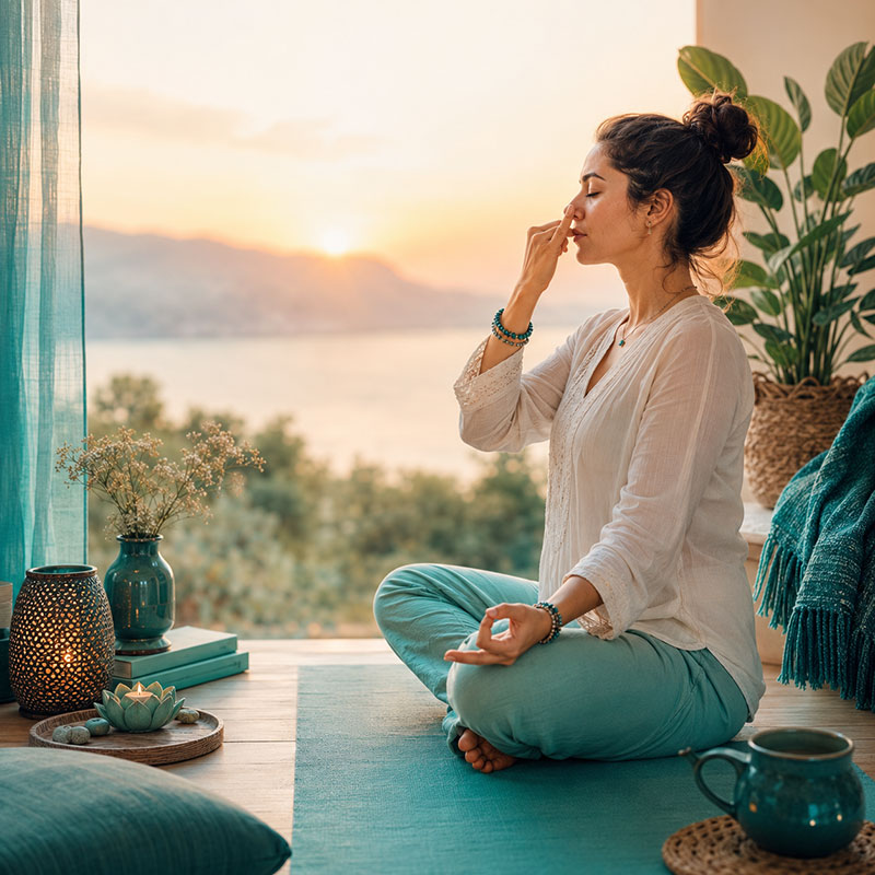 Breathing Techniques for Stress Management, Work–Life Balance and Quality Sleep