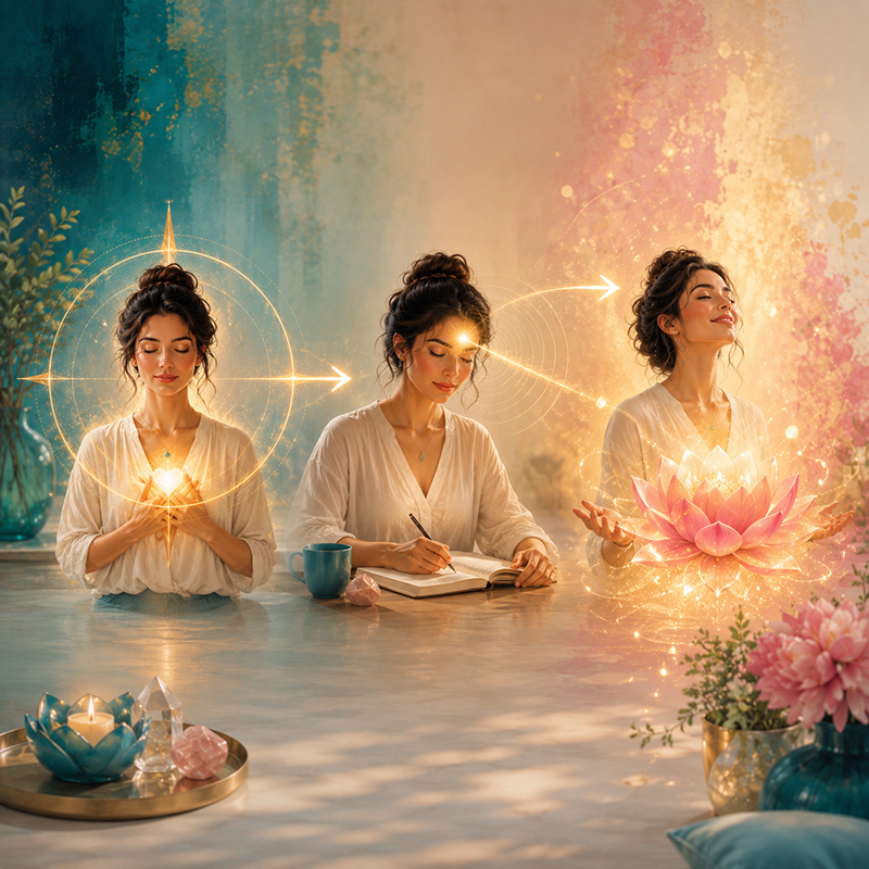 The three stages of intention, attention and manifestation