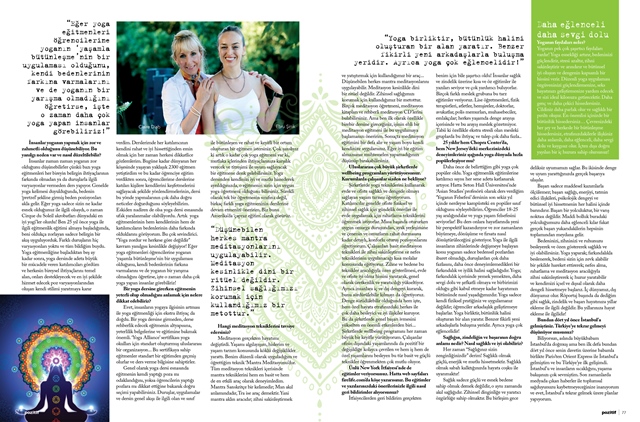 Claire Diab and Ebru Şinik during their yoga and wellbeing interview