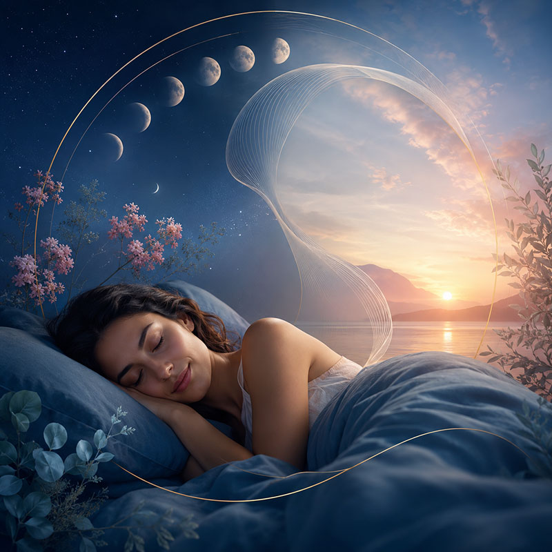 Restorative sleep aligned with the natural light-dark cycle and circadian rhythm