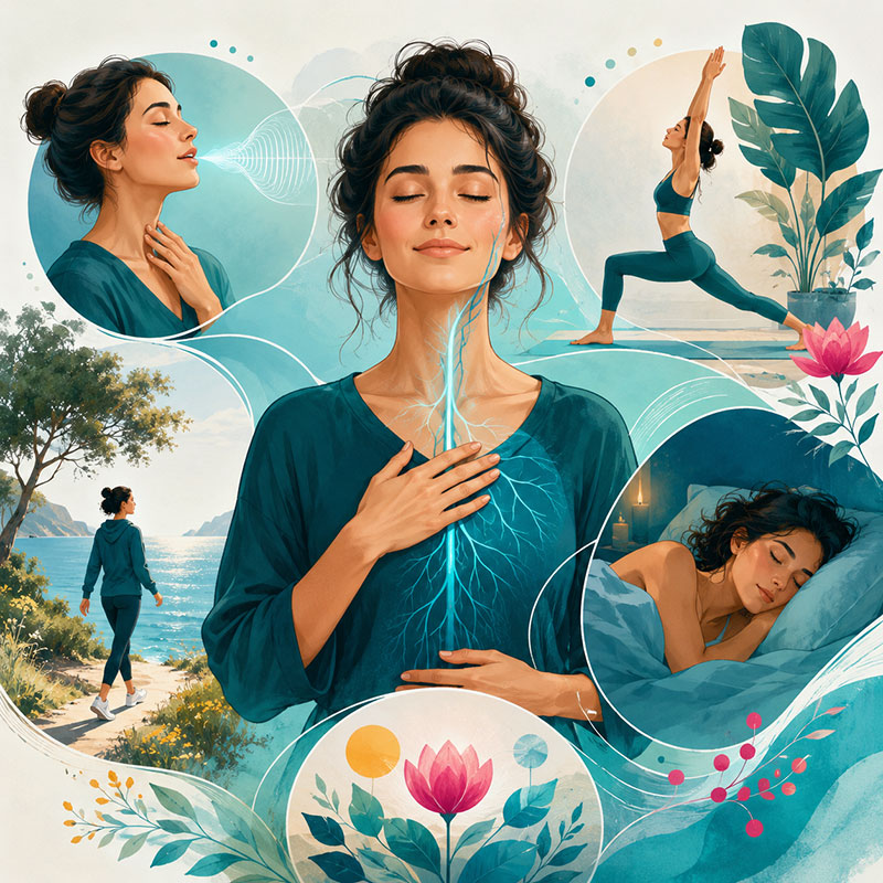 Daily practices supporting relaxation and parasympathetic regulation