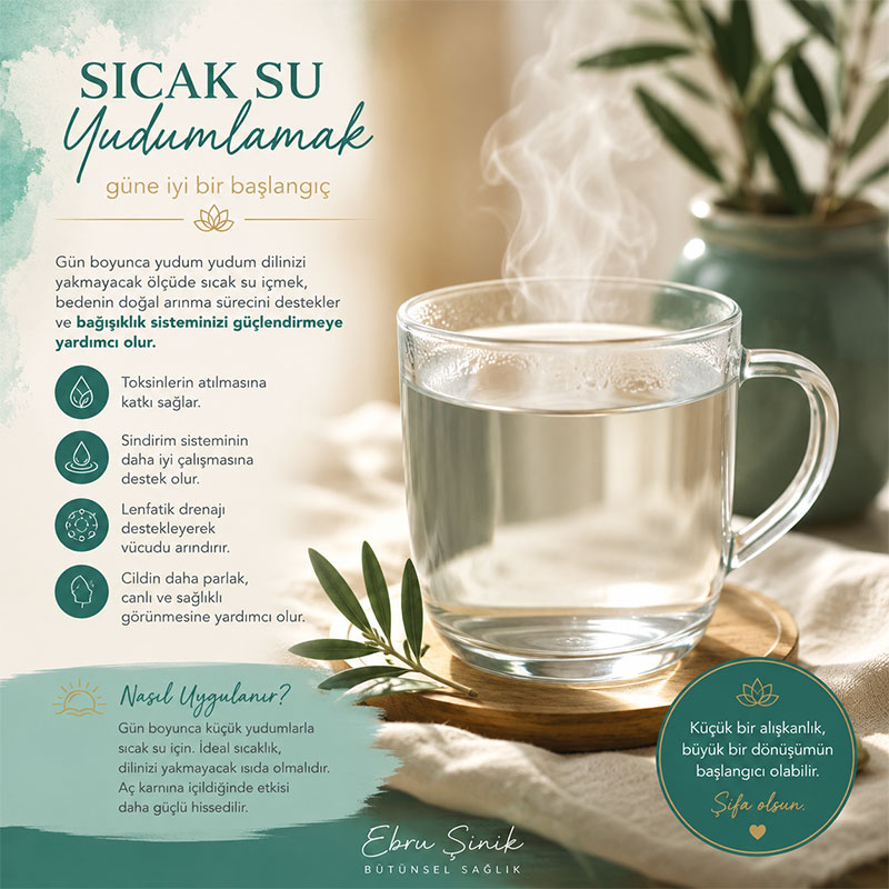 Sıcak su yudumlama rutini